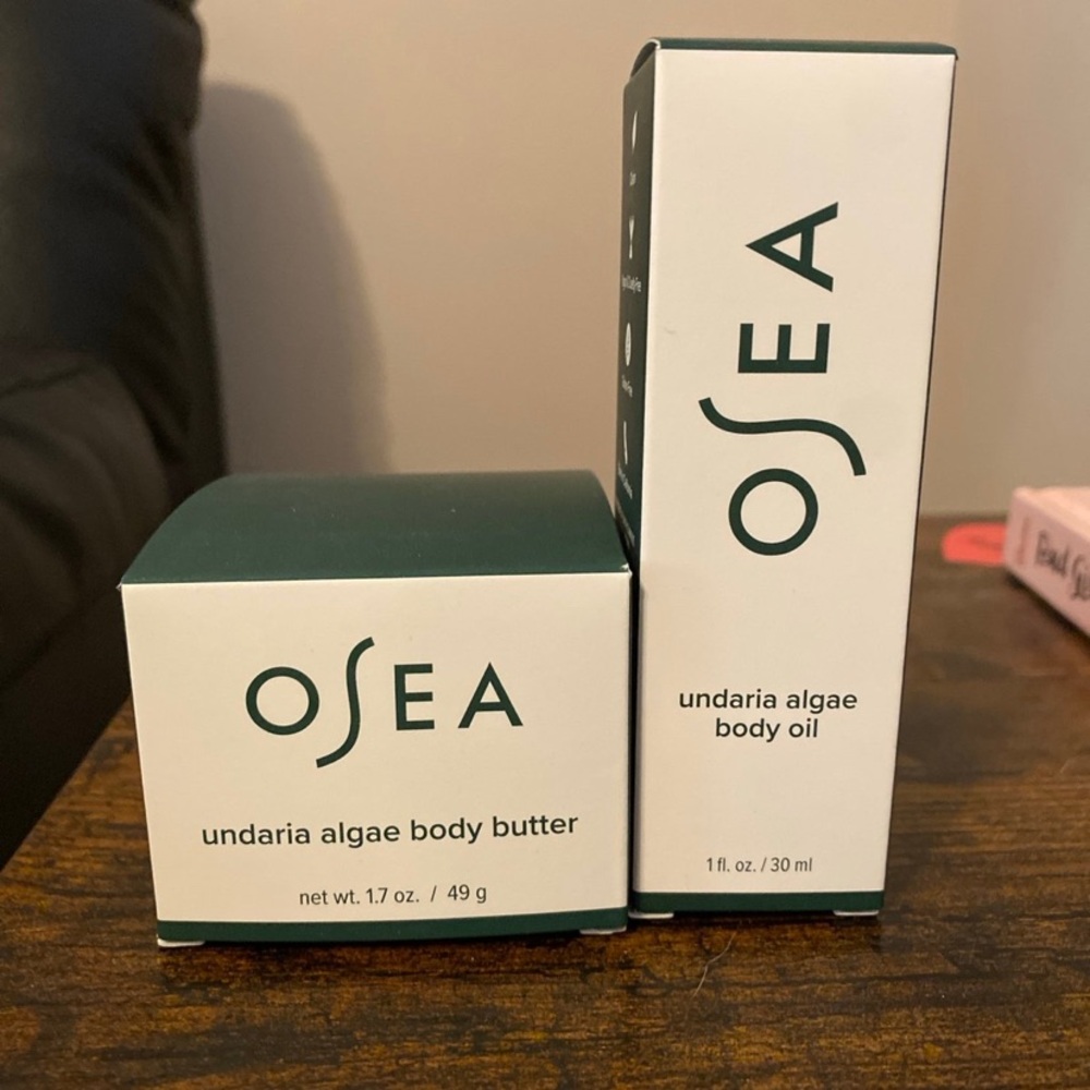 Osea Body Oil and Body Butter, travel sizes